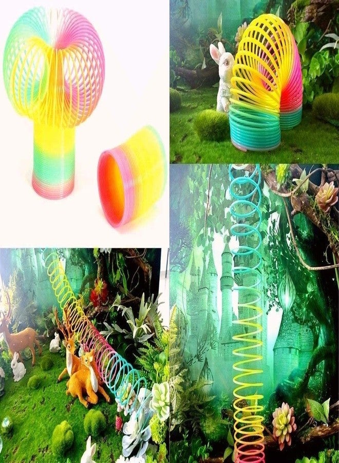 GR DESIGN® Spring Rainbow - Bouncy Stretchy Slinky Toys,Plastic,Multicolor (Pack of 2) - Image 5